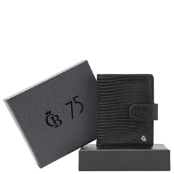 Castelijn en Beerens Pasjeshouder / Kaarthouder Giftset RFID Leer voor pasjes, briefgeld en kleingeld Miniwallet Zwart