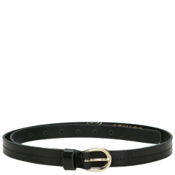 DSTRCT Dames Riem Leer 2 cm Hoog 85 cm Lang Zwart
