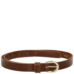 DSTRCT Dames Riem Leer 2 cm Hoog 95 cm Lang Bruin