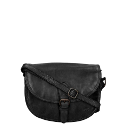 Bear Design Crossbodytas / Schoudertas Dames Leer Gigi Zwart