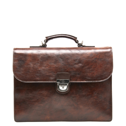Castelijn en Beerens Laptoptas / Aktetas / Werktas 13.3 Inch  Leer Rien Bruin