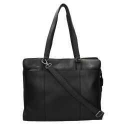 DSTRCT Laptoptas / Werktas  Dames Leer 15 Inch Stoke street Zwart