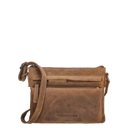 Hide & Stitches Crossbodytas / Schoudertas  Dames Leer Idaho 