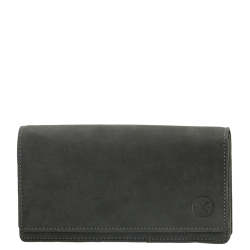 Hide & Stitches Portemonnee / Portefuille Dames leer Idaho Zwart