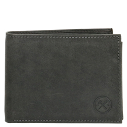 Hide & Stitches Portemonnee / Portefeuille Heren  Billfold  Leer Idaho Zwart