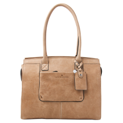 Castelijn en Beerens Laptoptas / Werktas / Schoudertas Dames 15  Inch Leer Carisma Rose