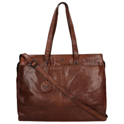 Rise of Rosa Laptoptas / Aktetas / Werktas Dames 15 Inch Leer Brenton Bruin