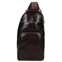 Piquadro Mono Sling BagBlue Square Re 