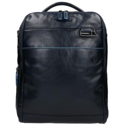 Piquadro Laptoprugzak / Rugtas / Laptoptas 12.9 Inch Leer Blue Square Groen