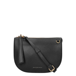 Smaak Amsterdam Crossbodytas / Schoudertas Dames Leer Silke Zwart