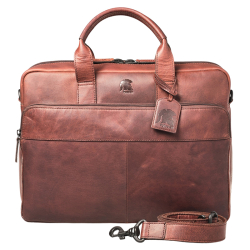 Pylos59 laptoptas / Aktetas / Werktas 15 Inch Leer Sonoran 