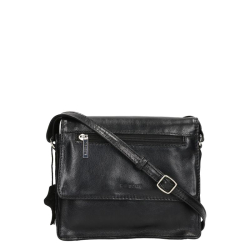The Monte Crossbodytas / Schoudertas  Dames Leer Tami Zwart