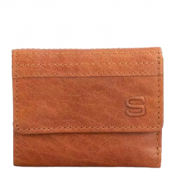 Spikes & Sparrow Portemonnee / Portefeuille Dames Leer Teton Bruin