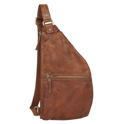 Spikes & Sparrow Crossbodytas / Slingbag Leer Apache Reese Bruin