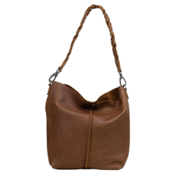 DSTRCT Schoudertas / Crossbodytas Dames Leer Preston Park Bruin