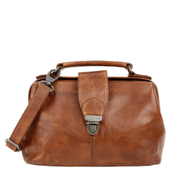 Bear Design Handtas / Crossbodytas / Dokterstasje Dames Leer Julia M Bruin