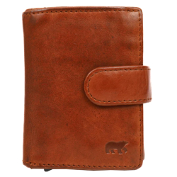 Bear Design Pasjeshouder / Creditcardhouder Uitschuifbaar Leer Bobby Bruin