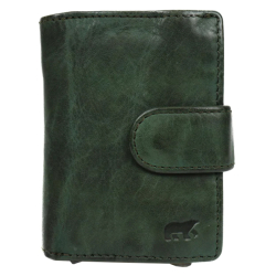 Bear Design Pasjeshouder / Creditcardhouder Uitschuifbaar Leer Bobby Rood