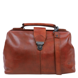 Bear Design Handtas / Crossbodytas / Dokterstasje Dames Leer Julia Bruin