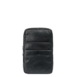 Pylos59 Slingbag  / Crossbodytas Leer Brenton Zwart