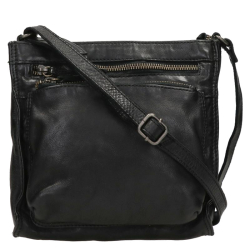 Bear Design Crossbodytas / Schoudertas  Dames Leer Davita Zwart