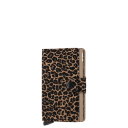 Secrid Pasjeshouder / Kaarthouder Uitschuifbaar RFID Leer voor pasjes en briefgeld Miniwallet Leo Rose