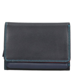 MyWalit Portemonnee / Portefuille Dames  Leer Trifold Zwart