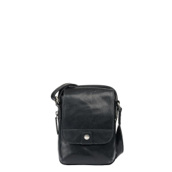 Pylos59 Schoudertas / Crossbodytas Heren Leer  Brenton Zwart