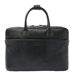 Castelijn en Beerens Laptoptas / Werktas / Schoudertas Dames 15  Inch Leer Donna Zwart