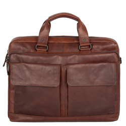 Spikes & Sparrow Laptoptas / Aktetas / Werktas 17 Inch Leer Robert 