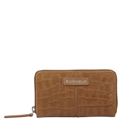 Burkely Portemonnee / Portefeuille met rits  Dames Leer Cool Colbie Bruin