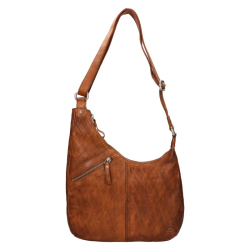 Spikes & Sparrow Crossbodytas / Schoudertas Dames Leer Apache Bruin