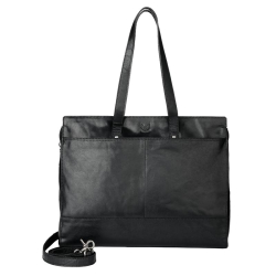 Rise of Rosa Laptoptas / Aktetas / Werktas Dames 15 Inch Leer Brenton Zwart