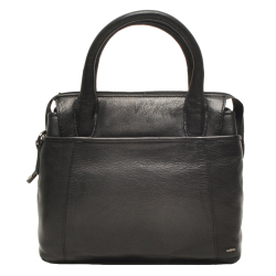 Berba Handtas / Schoudertas Dames Leer Lucca Zwart
