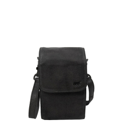 Bear Design Telefoontasje / Schoudertas Dames Leer Robbie 2.0 Zwart