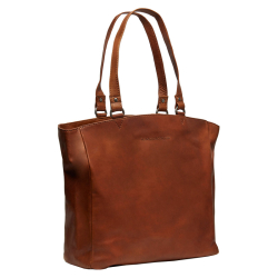 The Chesterfield Brand Laptoptas / Werktas / Schooltas Dames 15.4  Inch Leer Waxed Pull Up. Bruin