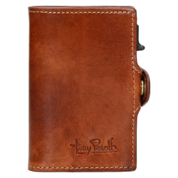 Tony Perotti Furbo Van Gogh Pasjeshouder / kaarthouder RFID Leer voor pasjes & briefgeld Bruin