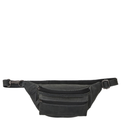 Hide & Stitches Heuptasjes / Crossbodytas / Festivaltasje Leer Zwart