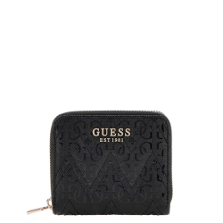 Guess Portemonnee / Portefuille met rits Dames Adelard Zwart