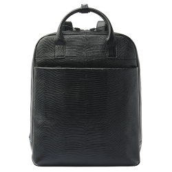 Castelijn en Beerens Laptoprugzak / Rugtas / Laptoptas 15.6 Inch Leer Donna Zwart