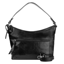 Rise of Rosa Hobo / Schoudertas Dames Leer Brenton Zwart