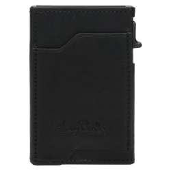 Tony Perotti Furbo Slim Magsafe Pasjeshouder / Kaarthouder RFID Leer. Zwart