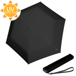 Knirps Paraplu Opvouwbaar / Handmatig Openen Windproof  / UV bescherming Zwart