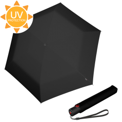 Knirps Paraplu / Stormparaplu Opvouwbaar Automatisch Open / UV bescherming Zwart