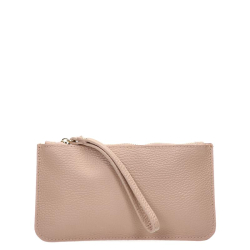 Hernan Clutch / Pouche Dames Leer Taupe