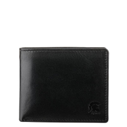 Pylos59 Portemonnee / Portefeuille Heren Billfold RIFD Leer Brenton Zwart