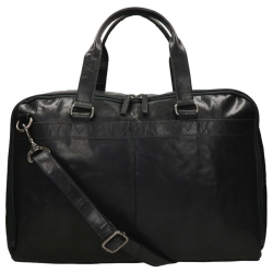 Spikes & Sparrow Reistas / Weekendtas / Sporttas 28 Liter Leer Waco Zwart