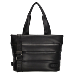 Zebra Trends Shoppper/ schoudertas dames Evie Zwart