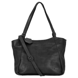 Bear Design Shopper / Schoudertas Dames Leer Yvonne Zwart