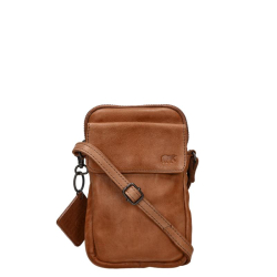 Bear Design Telefoontasje / Schoudertas Dames Leer Igor Bruin